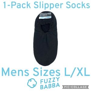 Fuzzy Babba, Mens Slipper Socks, 1-Pack, Sizes L/XL (10-12.5) NEW WITH TAGS